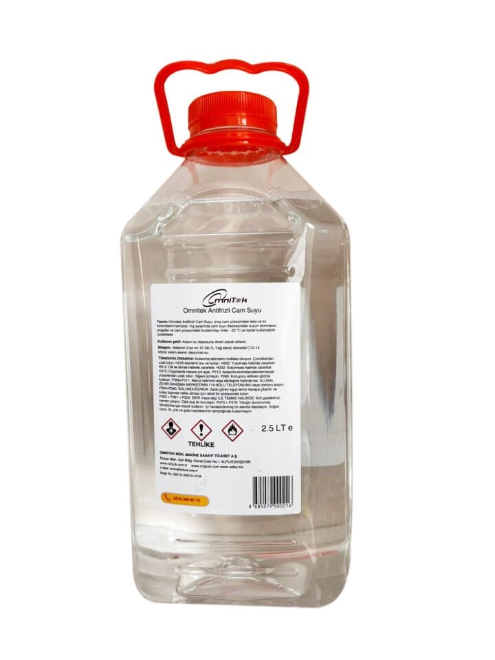 Antifrizli Cam Suyu -20 °C / 2.5 L /  Renksiz ve Parfümsüz