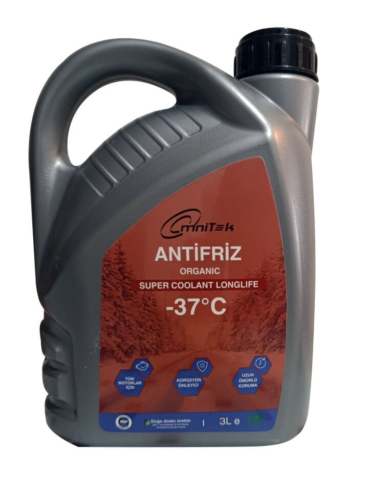 3L Kırmızı Organik Antifriz -37 C